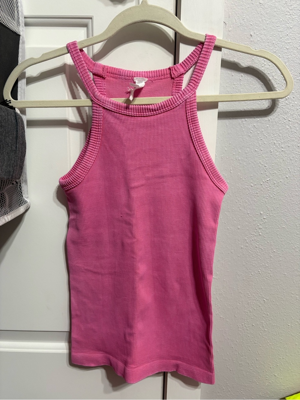 Nikibiki Bright Pink Ribbed Tank Top - Sleeveless Knit